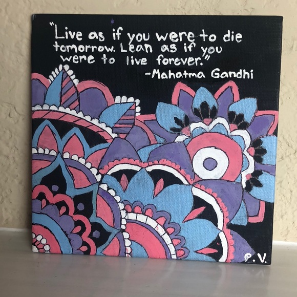 Hand Painted Mandala Art by: Priscilla Val… - Picture 1 of 4